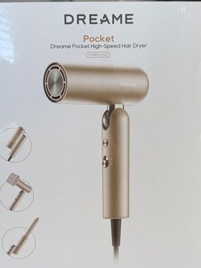 Dreame Pocket High-Speed Hair Dryer — Titanium Gold STILL IN BOX